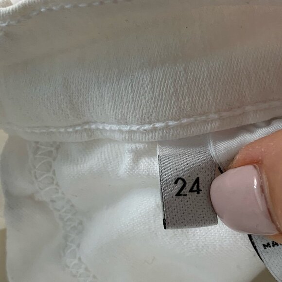 J Brand Super Skinny Blanc Back Eyelet White Jeans - Picture 11 of 15